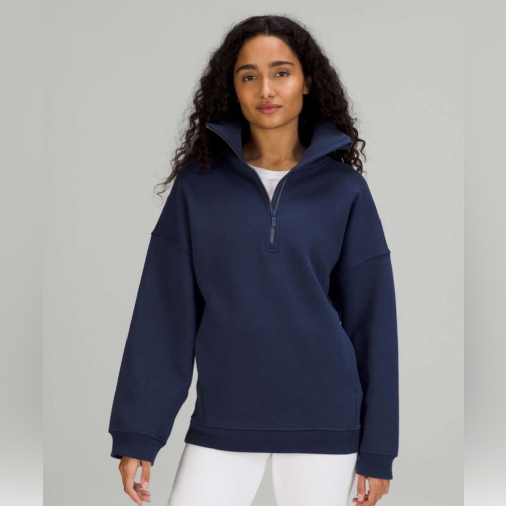 Lululemon Thick Fleece Half-Zip-Brand
New With Tags-RARE SOLD OUT Color-Size M/L